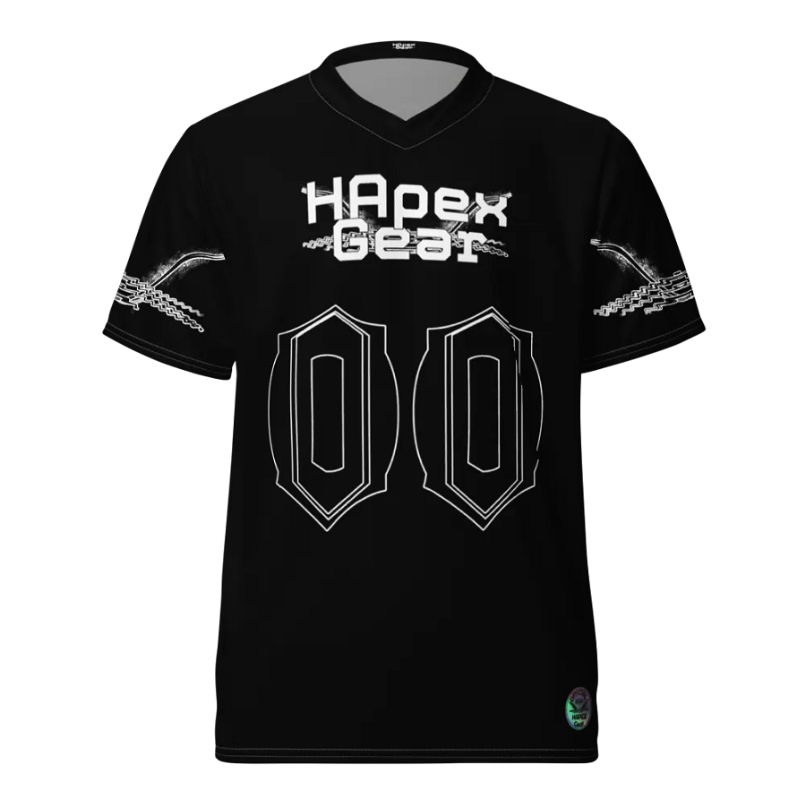 Capital SYNC - Black - Recycled Unisex Sports Jersey - White HApex Gear Black Logo product image (3)