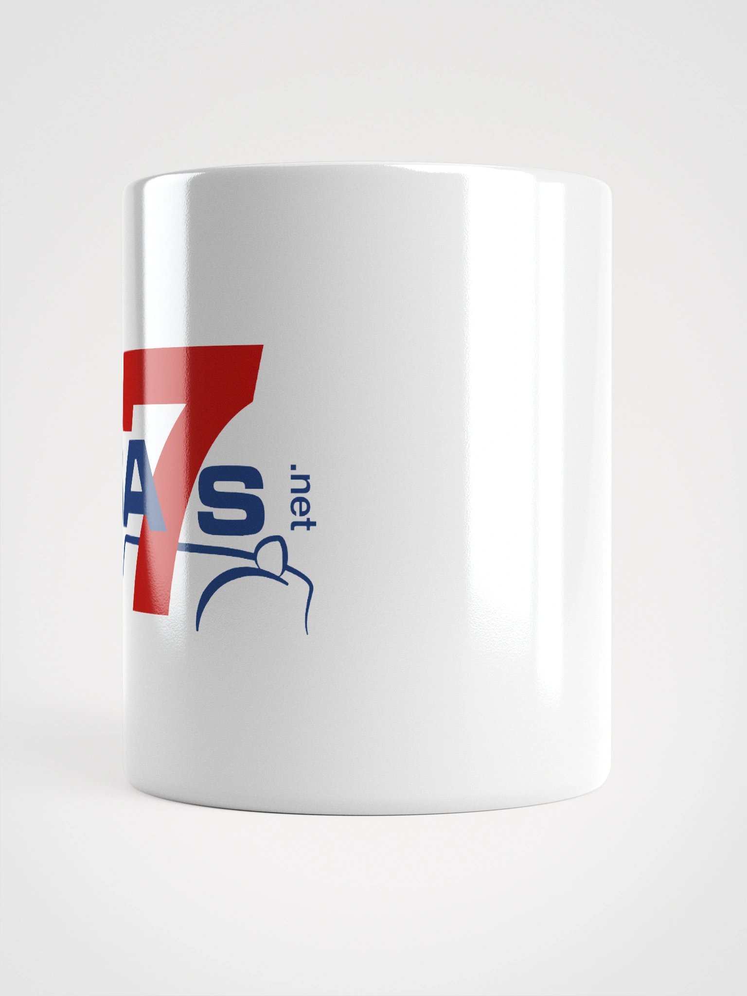 White Mug with Blue & Red Logo product image (2)