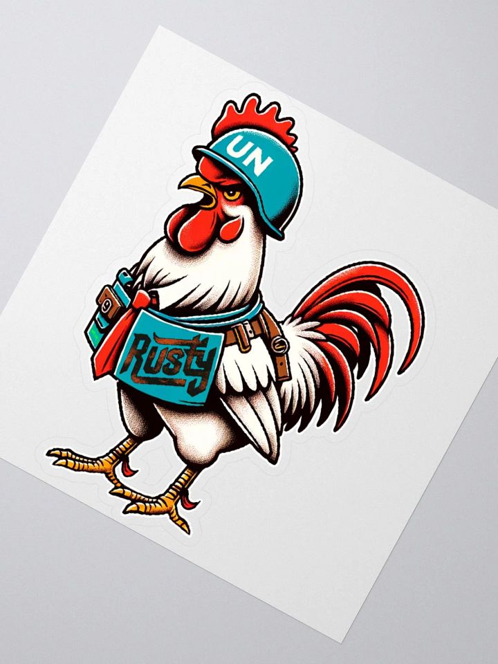 Rusty Rooster Kiss Cut Stickers (Cigar-Free Edition) product image (2)