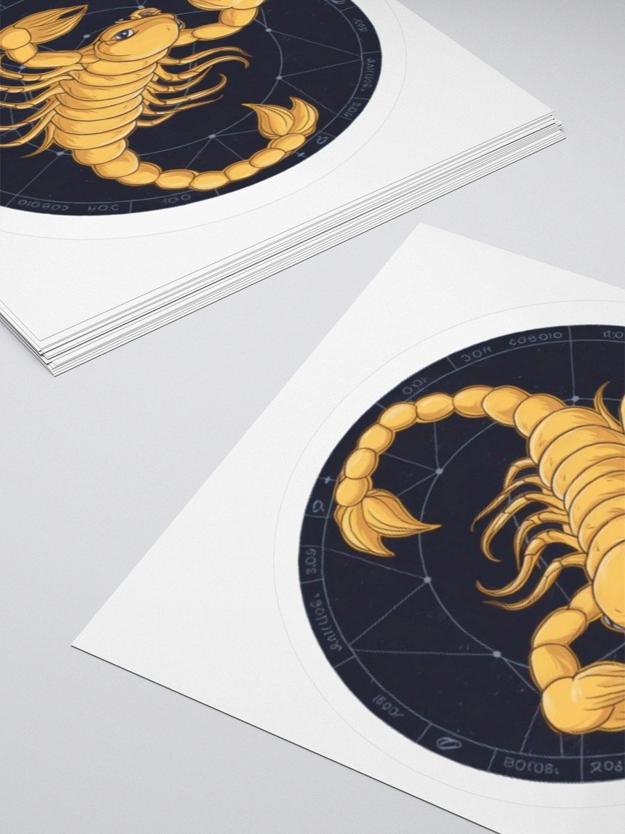 Scorpio Zodiac Sticker - Exclusive Golden Design | TDS Music product image (12)