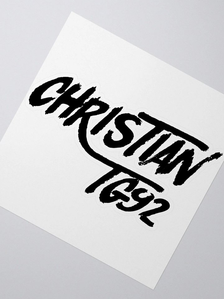 ChristianTG92 (Black Logo) Stickers product image (2)