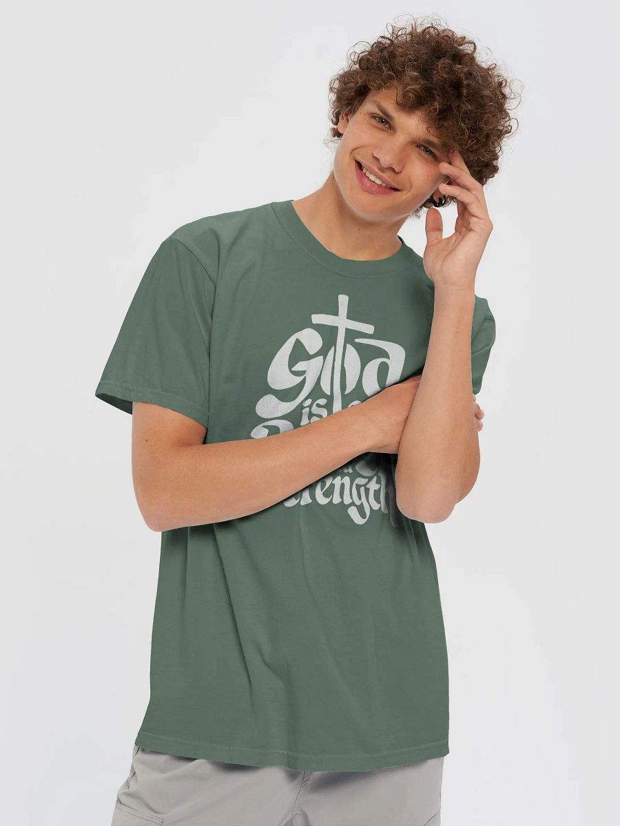 God is Our Refuge and Strength – Psalm 46:1 Bible Verse Comfort Colors T-Shirt product image (6)