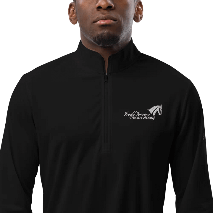 FFB Adidas Embroidered Quarter Zip - Black product image (1)