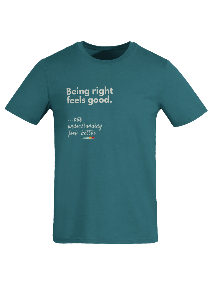 Empathy Edge Tee – “Feels Better” | Organic Cotton Graphic T-Shirt on Empathy & Understanding — Fulfilled in EU/UK product image (1)