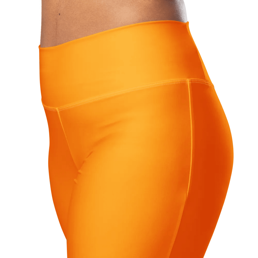 Plain Color Orange Flare Leggings product image (5)