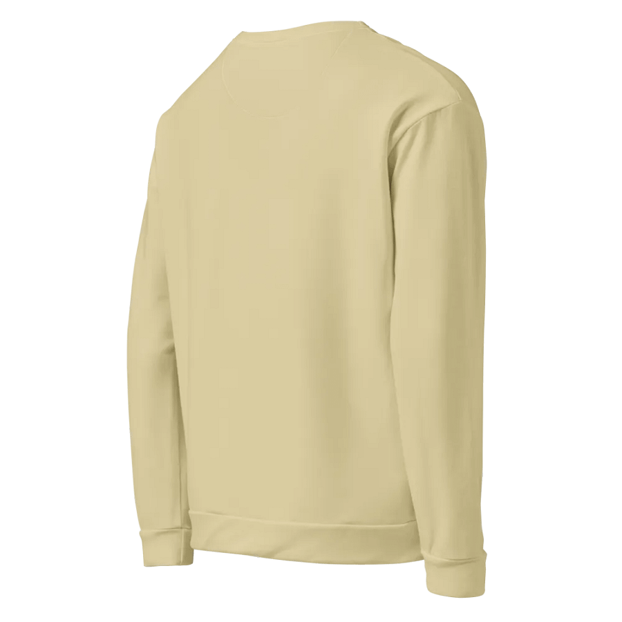 Plain Light Yellow Soft Summer Unisex Recycled Polyester Heavyweight Premium Sweatshirt by Treasure Pie product image (6)