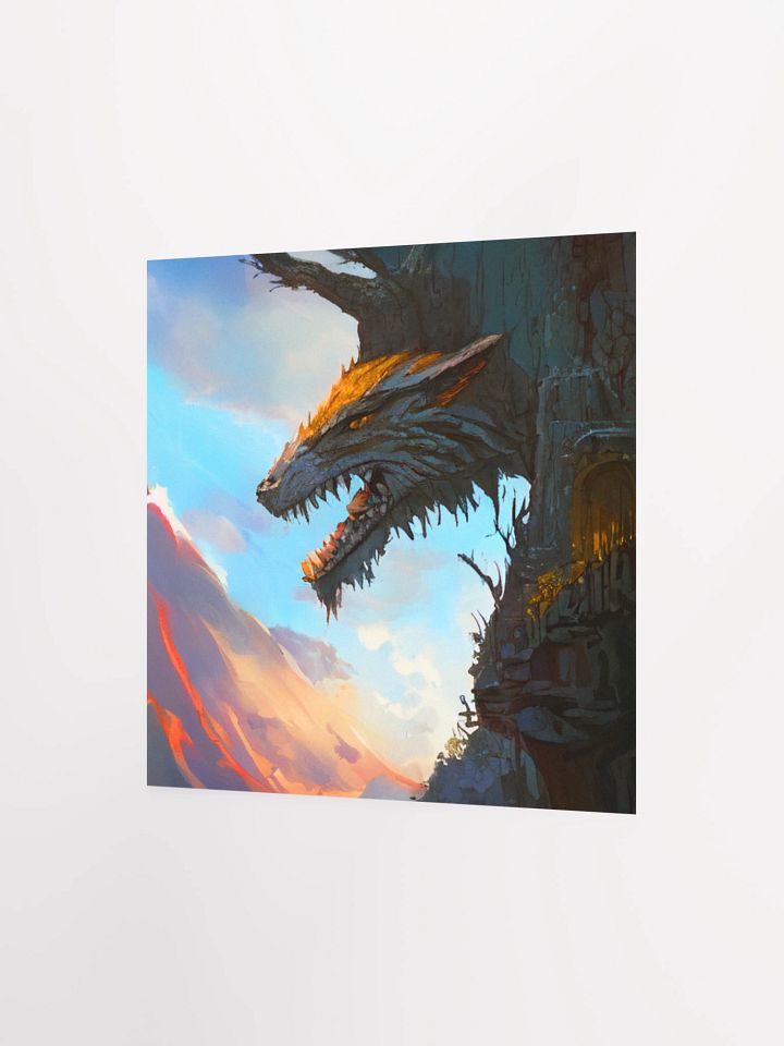 Mythical Fox Cliff Poster product image (6)