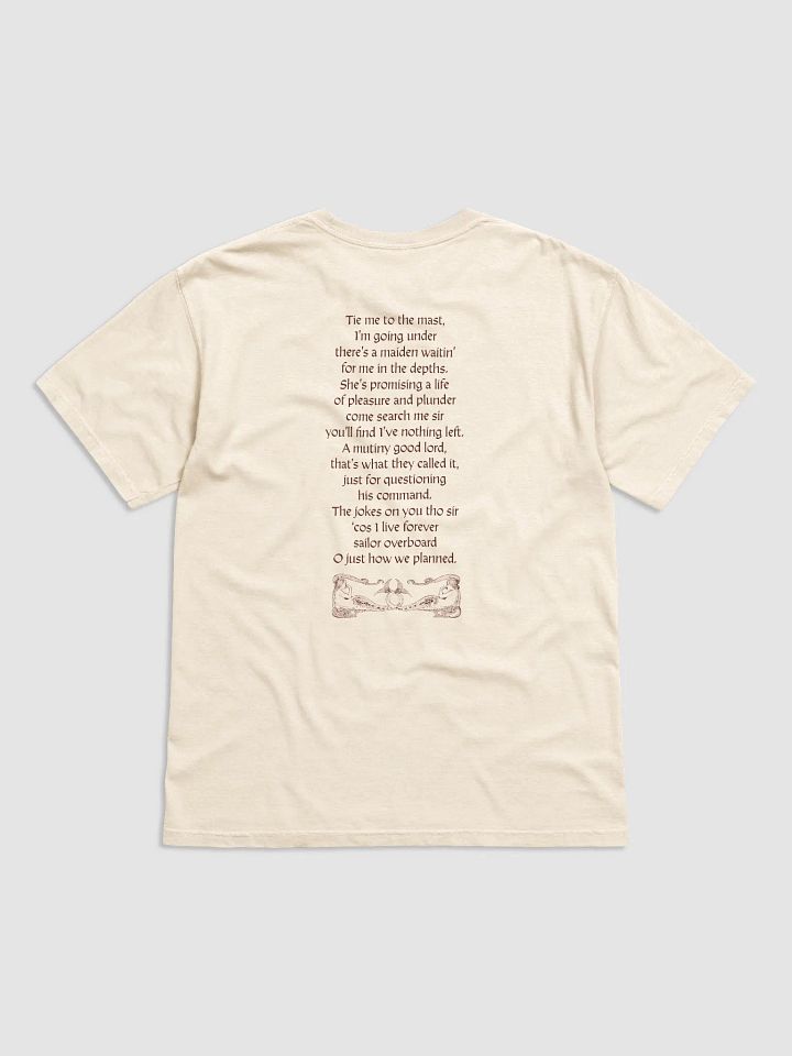'Syrena' Official Merch T shirt (verse lyrics version) (light colours) product image (1)