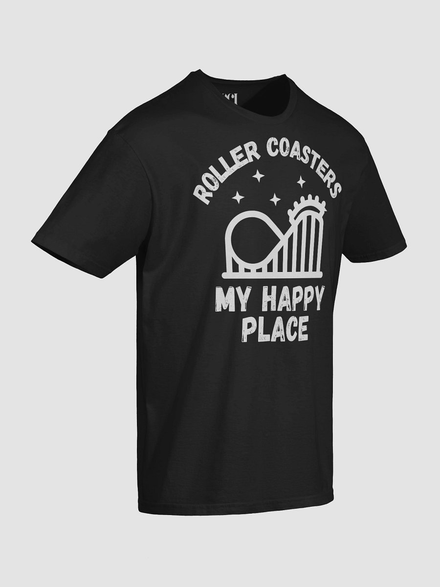 Roller Coasters Are My Happy Place T-Shirt – Thrill Seeker Theme Park Tee product image (33)
