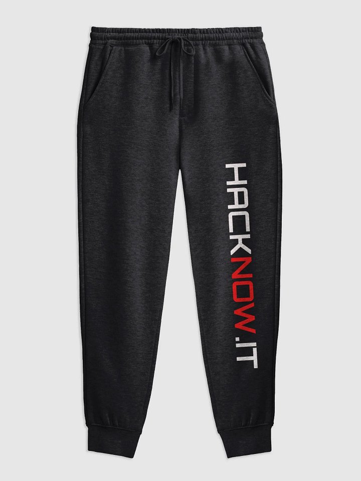 Bold Red 'HACKNOW' Vertical Text Transparent Design product image (1)