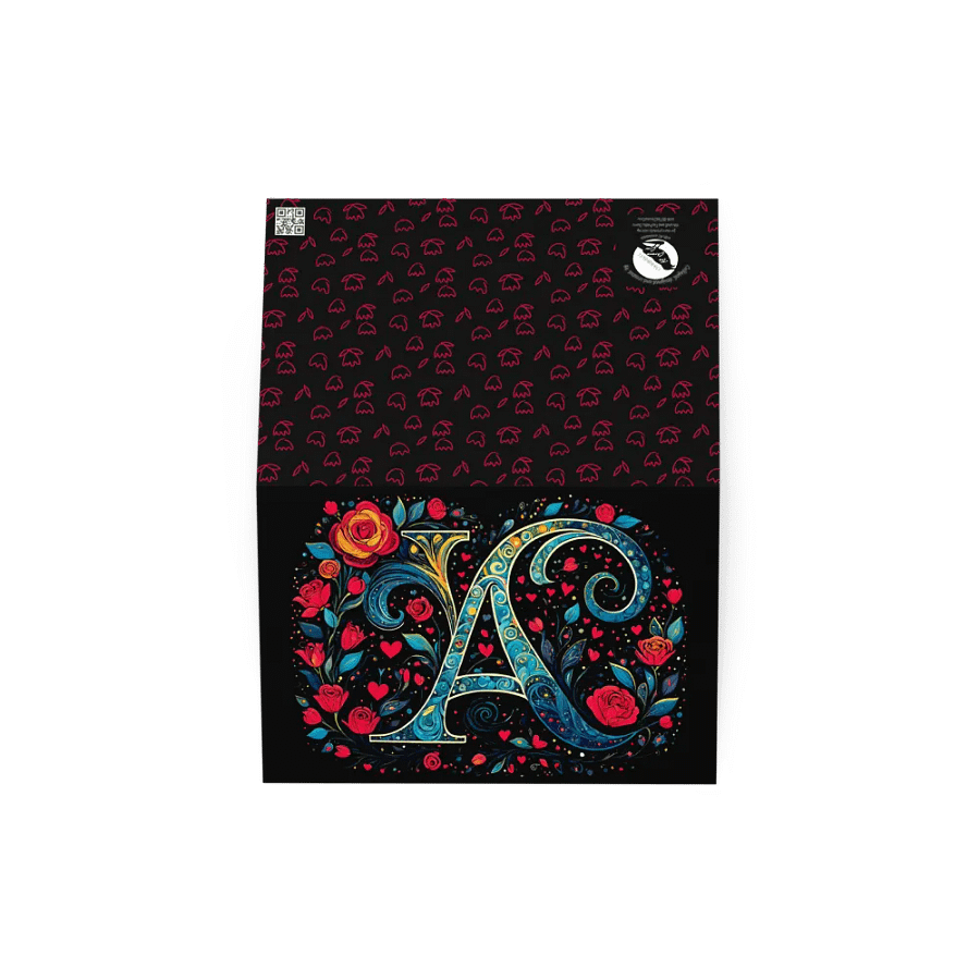 Valentine’s Monogram Letter A(6) Card product image (3)