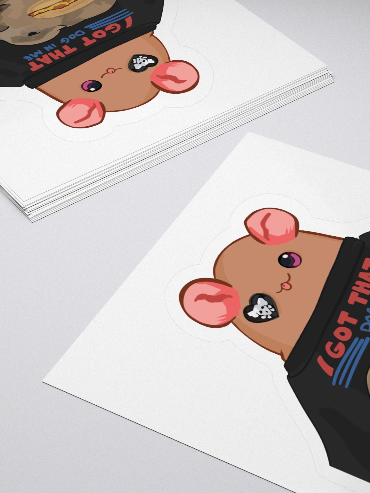 Potato Rat Dog In Me Kiss Cut Sticker product image (4)