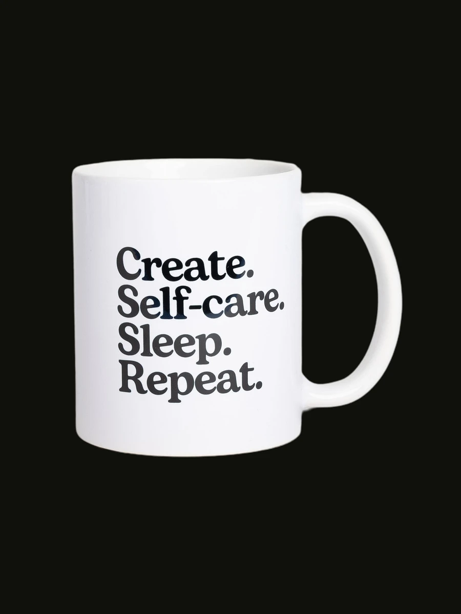 Create. Self-care. Sleep. Repeat. Mug product image (1)