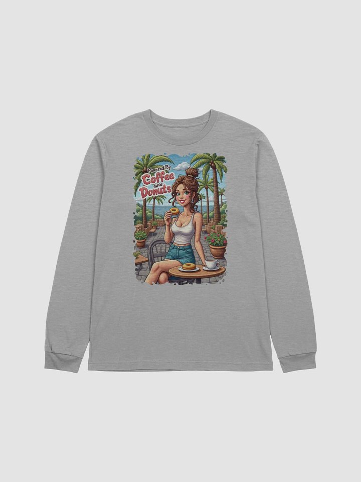 Coffee & Donuts Vibes Long Sleeve Tee product image (11)