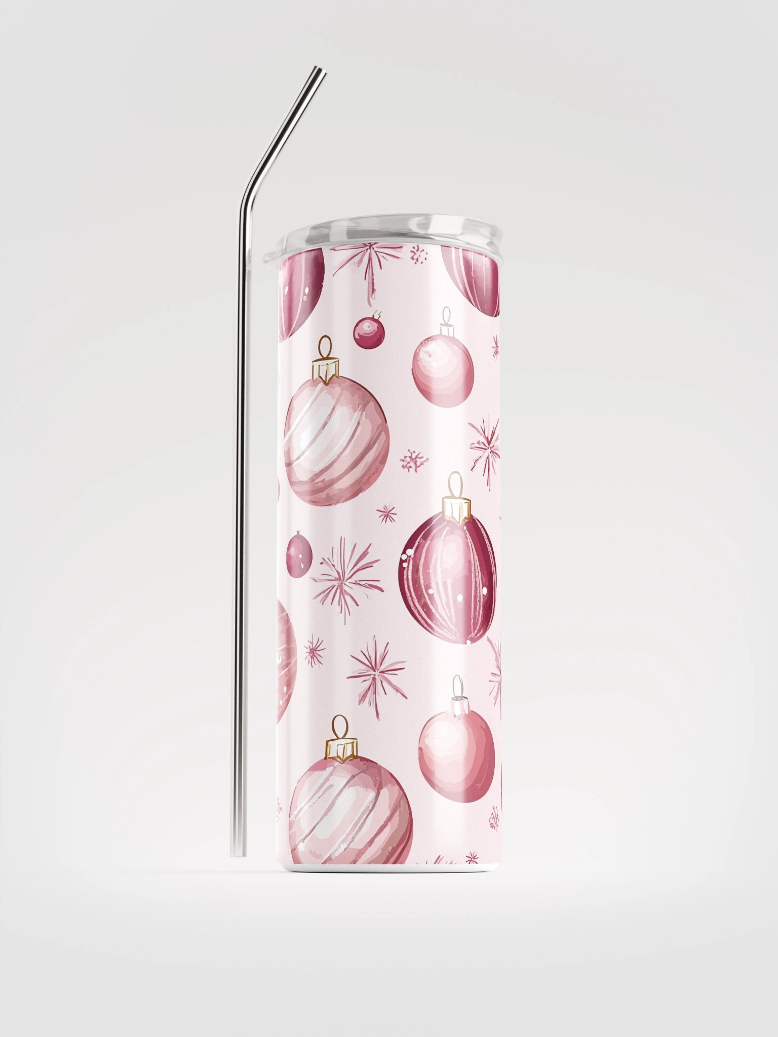 Pink Baubles Stainless Steel Tumbler product image (1)
