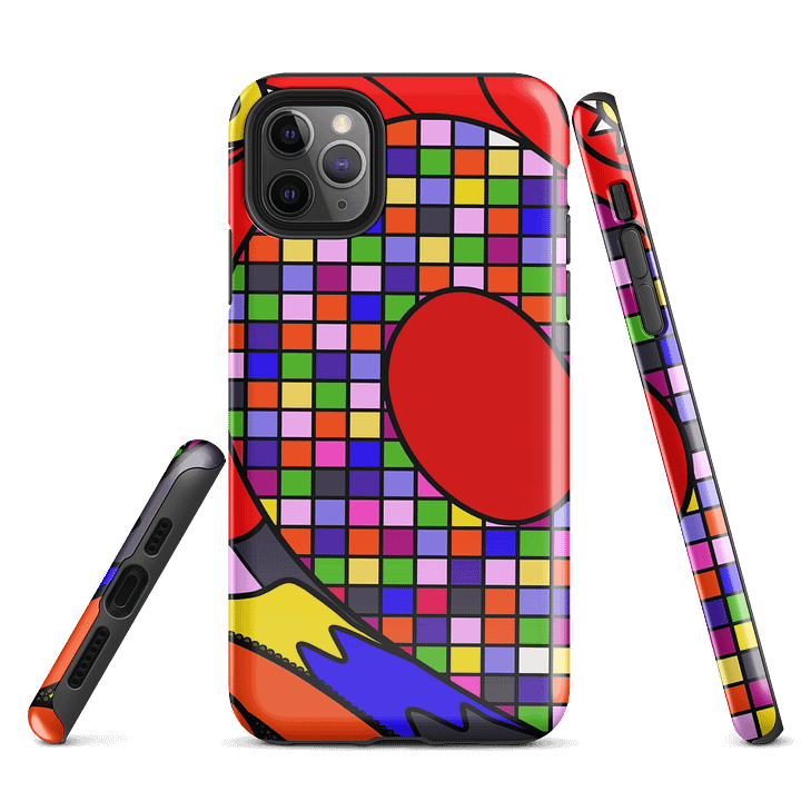 Vibrant Red Abstract iPhone® Tough Case product image (3)