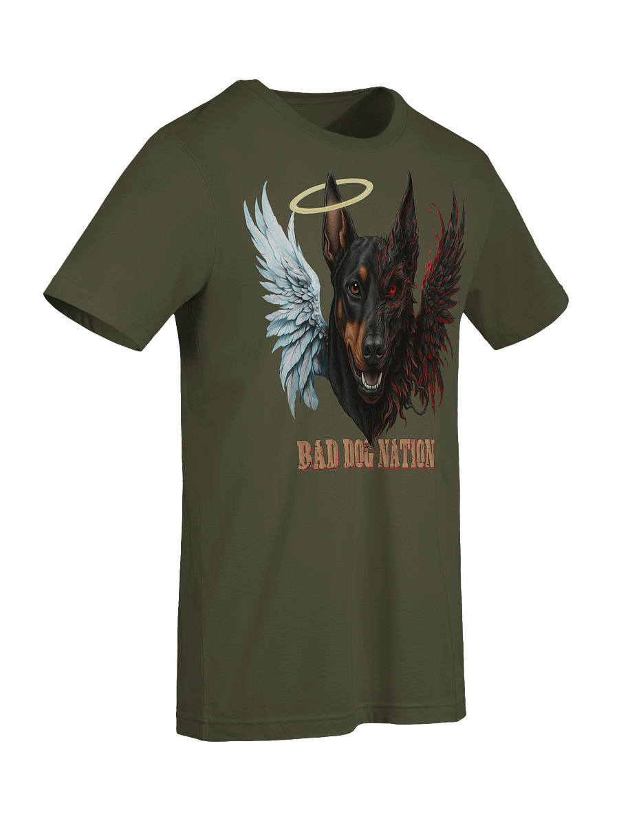 GOOD AND EVIL Doberman - PREMIUM ADULT UNISEX T-SHIRT ***NEW LARGER PRINT product image (7)