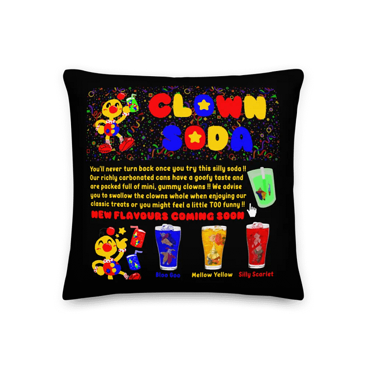 Boyoyoing Clown Soda Website Premium Pillow product image (1)