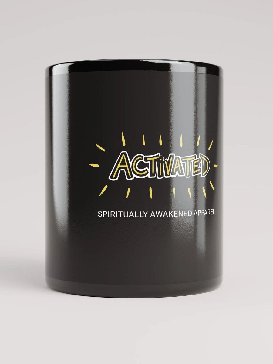 'Activated' Black Glossy Mug product image (9)