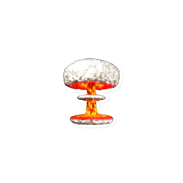 Nuclear Explosion Die-Cut Magnets product image (1)