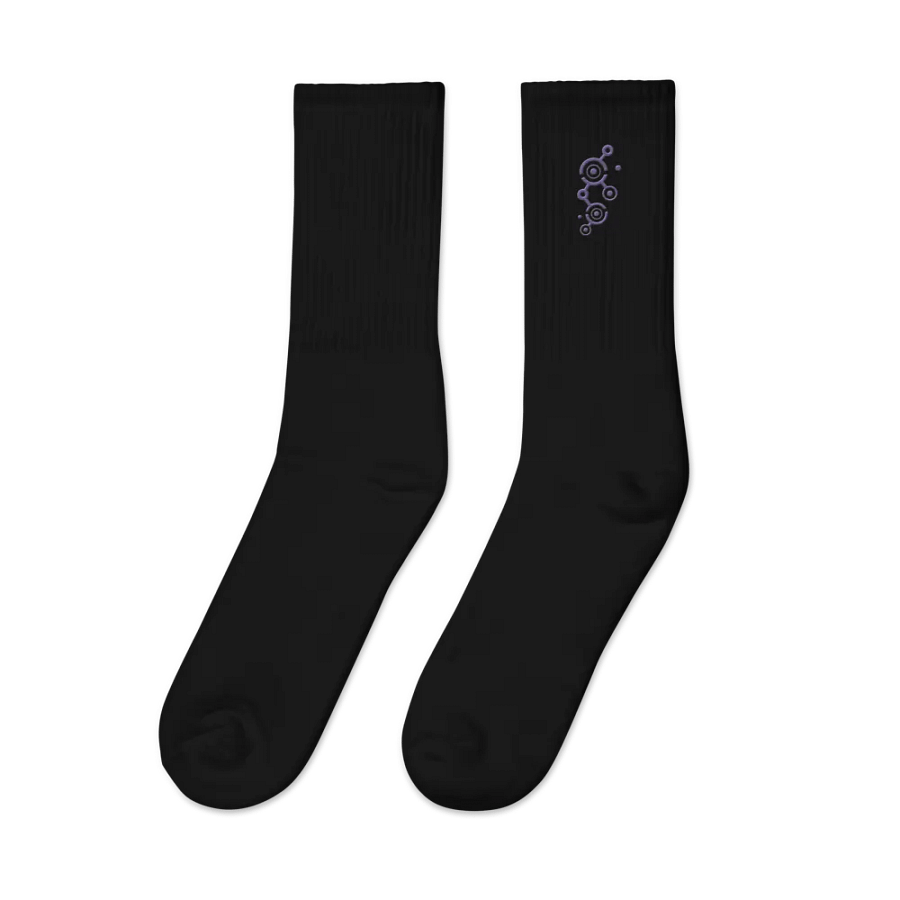 Cosmic Crop Circle Embroidered Socks product image (4)