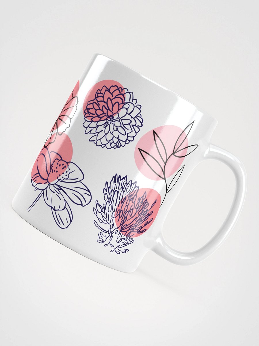 Mug Blanc - Fleur de Capri - Cadeau Floral Stylisé product image (4)
