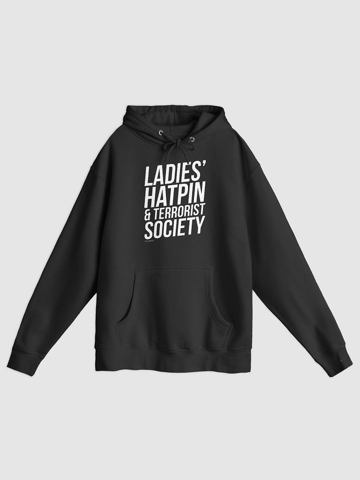FUTILE DEVICE: LADIES' HATPIN AND TERRORIST SOCIETY (PULLOVER HOODIE) product image (1)