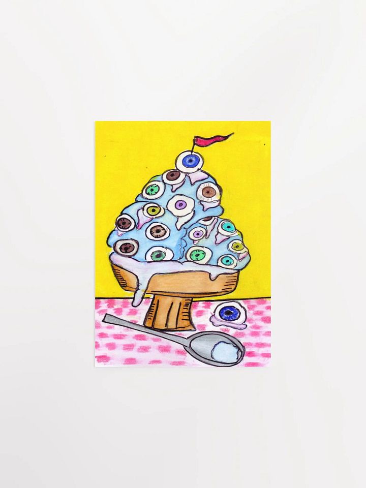 Eyeball Ice Cream Print product image (1)