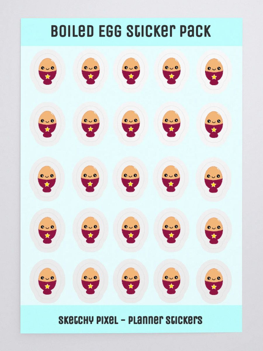 Boiled Egg Sticker Pack product image (1)