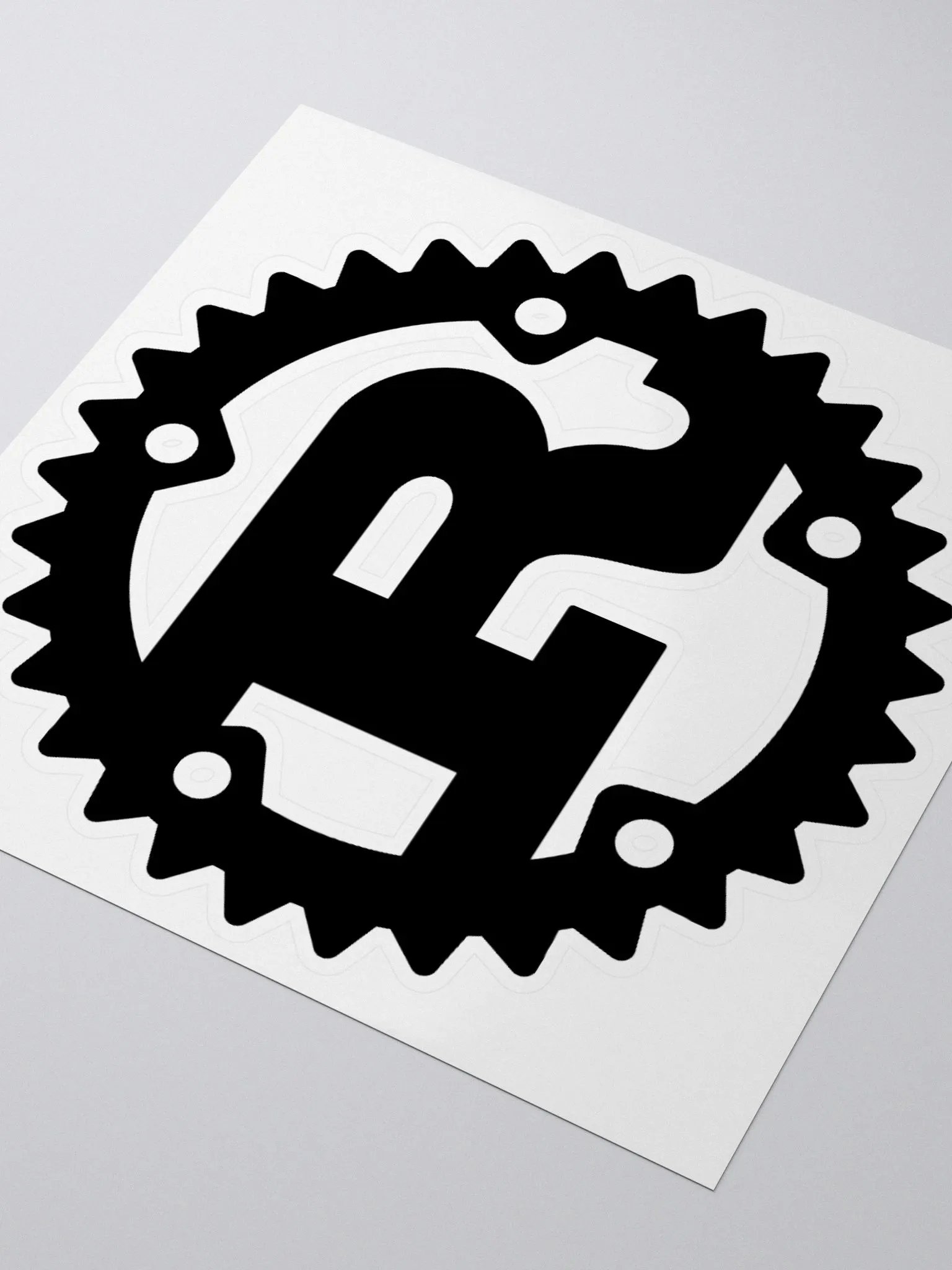 Rust Black Logo sticker product image (3)