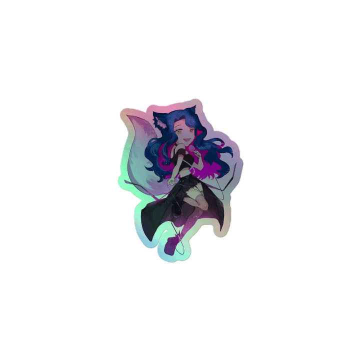Kitti Minx Chibi Holo Sticker product image (1)