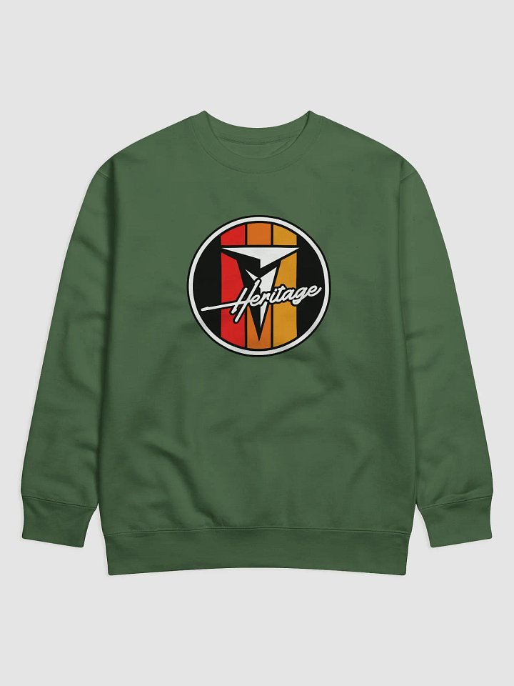 Retro Heritage Logo Sweatshirt Forest Green product image (1)