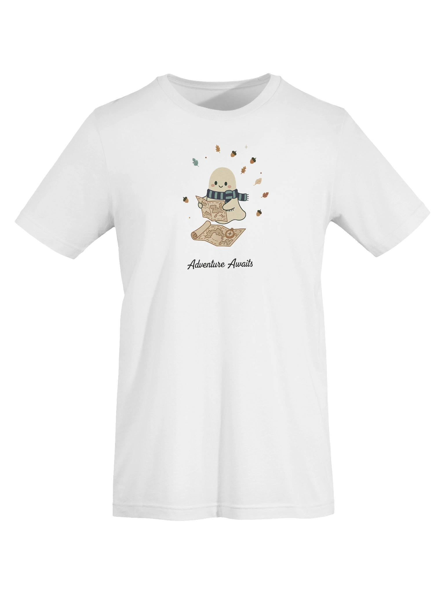 Ghost Explorer T-shirt – Gentle Spirit with Map & Compass product image (51)