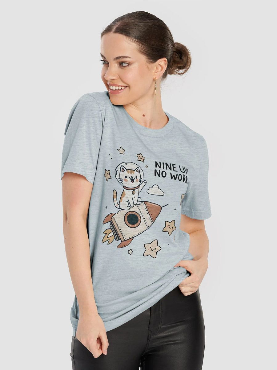 Nine lives, no worries t-shirt 1 product image (2)