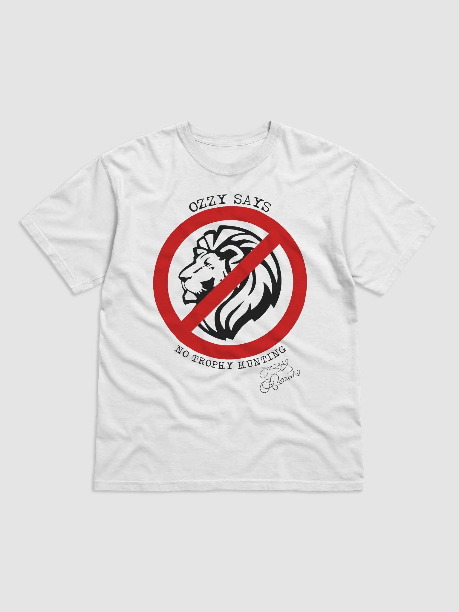 Lion Ozzy Says No Trophy Hunting Osbourne Shirt product image (2)
