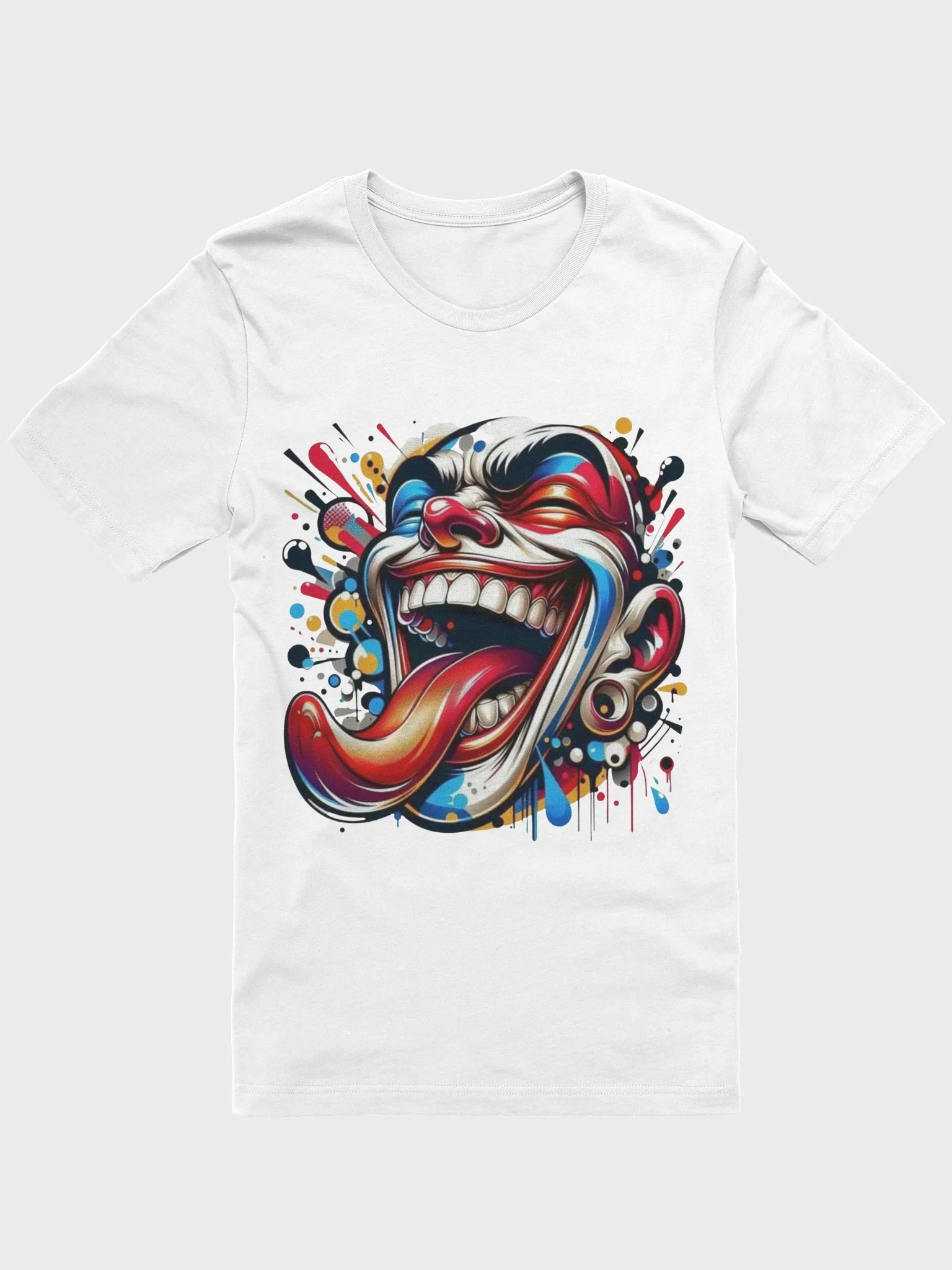 Graffiti Style Crazy Clown Art T-Shirt product image (9)