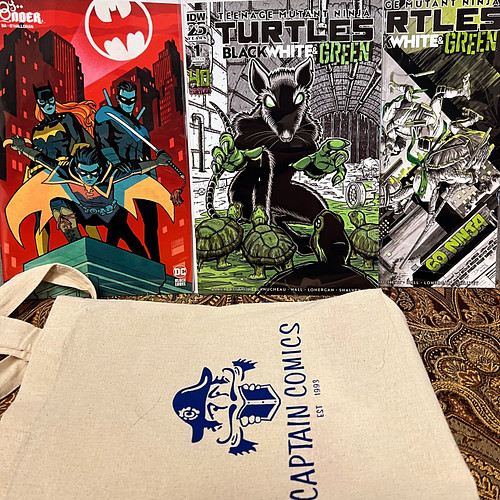 I couldn’t wait for #TMNT Black White & Green so I popped into Captain Comics on my lunch break! Super stoked to check these ...