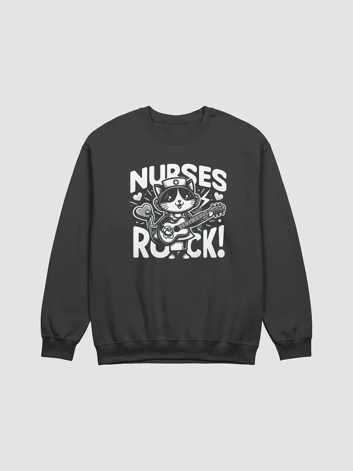 Rockin' Nurse Cat Crewneck Sweatshirt product image (3)