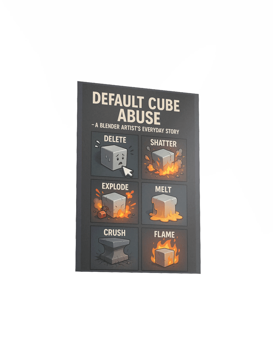 Blender Artist's Default Cube Poster product image (3)