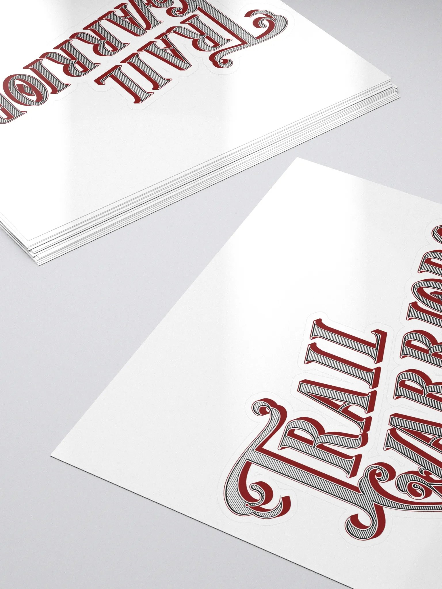 Red w/ Gradient Classic Trail Warriors Emblem Sticker product image (5)