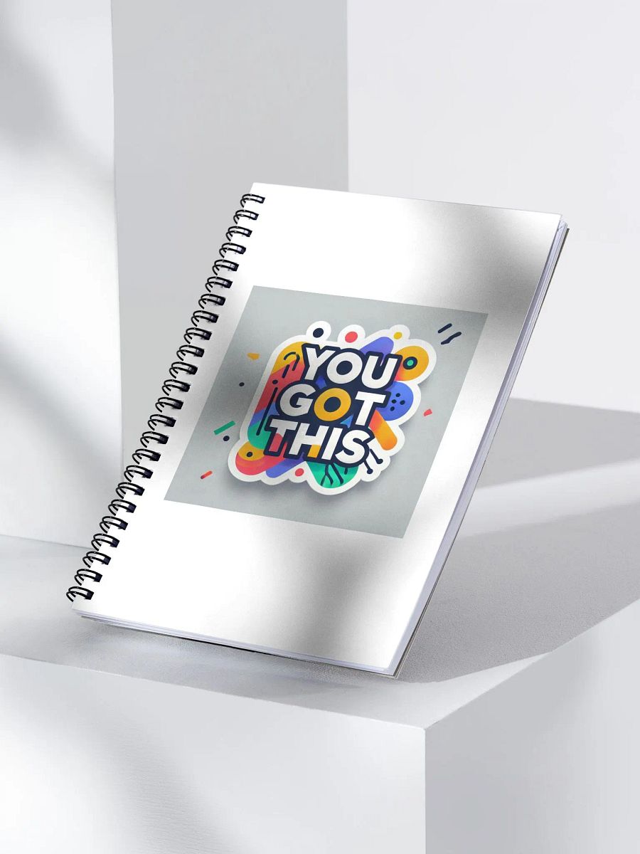 Vibrant Motivational Spiral Notebook product image (3)