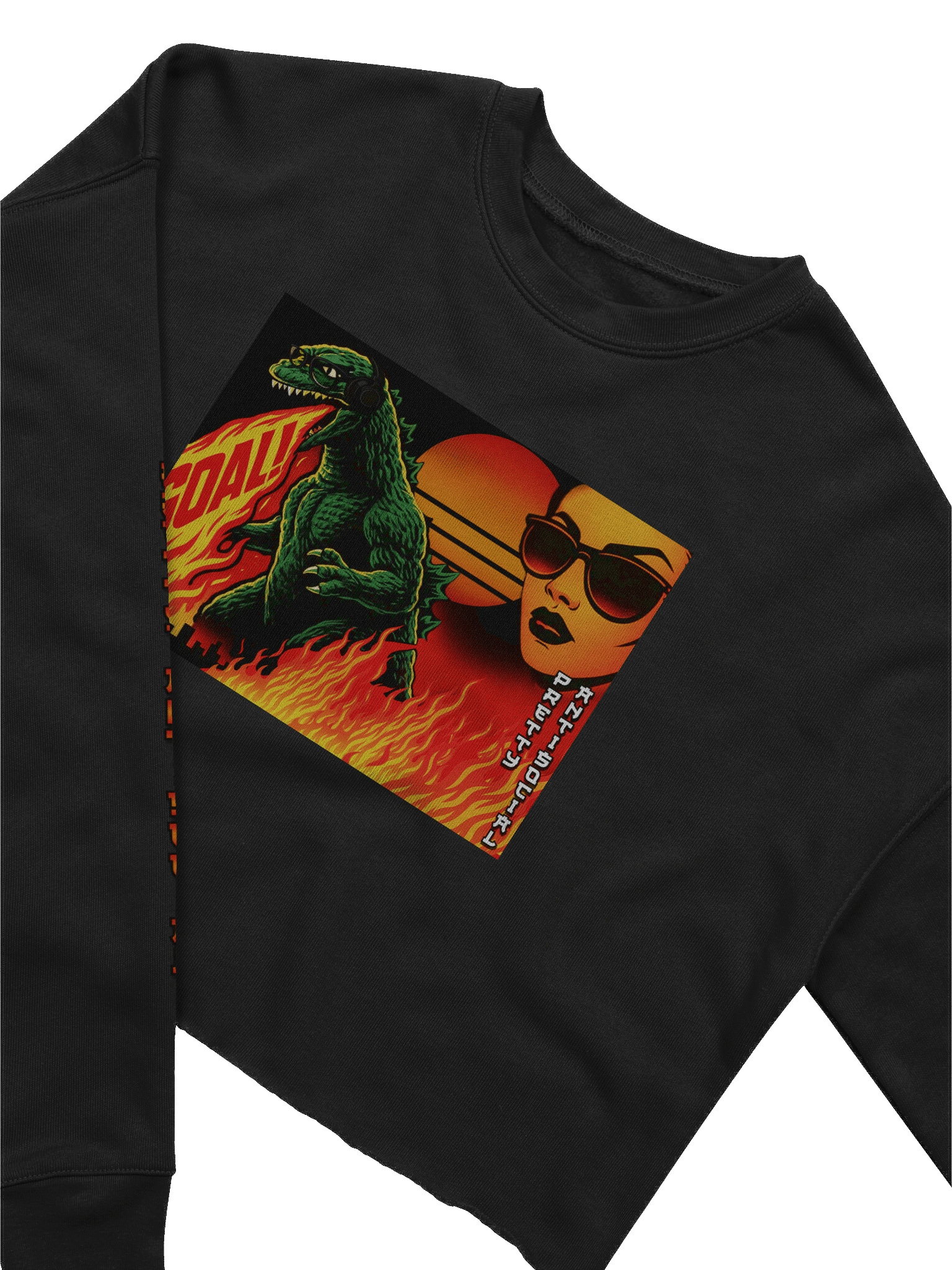 GOALZILLA x PASP Cropped Fleece Sweatshirt product image (3)