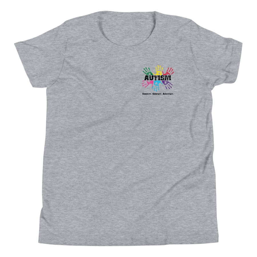 Colorful Handprints Autism Support Youth T-Shirt product image (47)