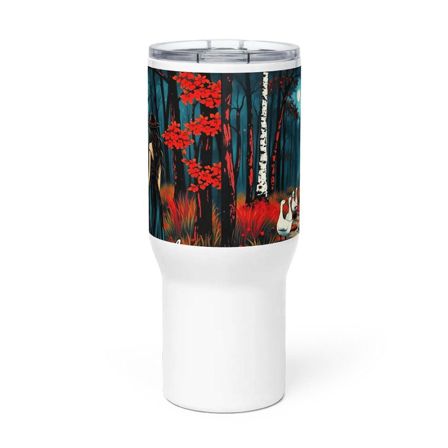 Goose Lady 2 Moonlit Forest Commute Travel Mug product image (3)