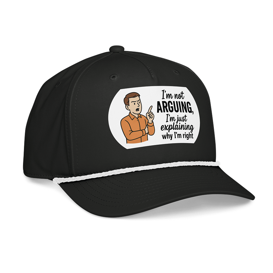 I'm not Arguing (Male) Richardson Five-Panel Classic Rope Cap product image (4)