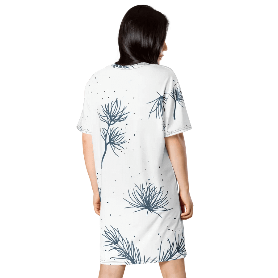 Feathered Dream All-Over T-Shirt Dress product image (2)