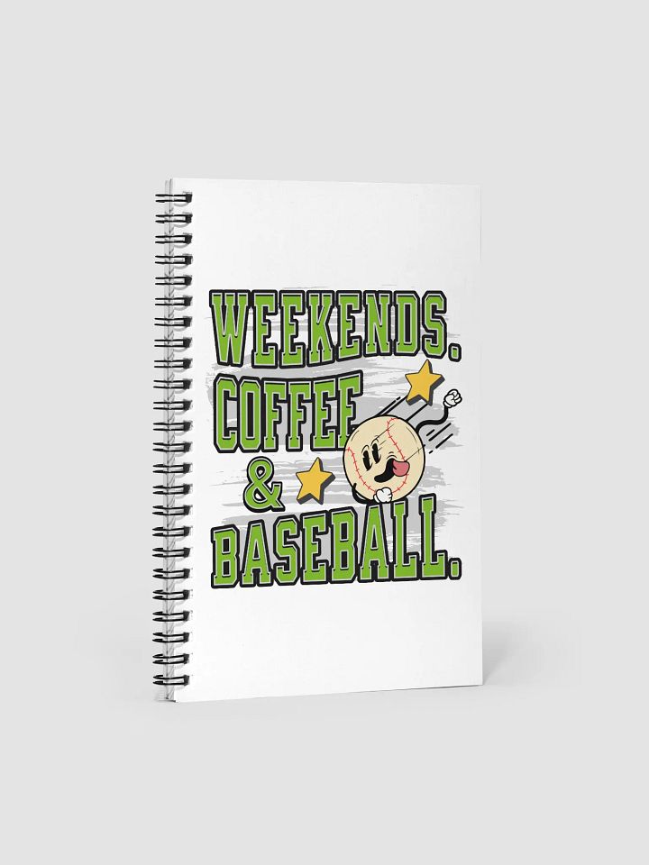 Weekends Coffee And Baseball Vibes Notebook product image (2)