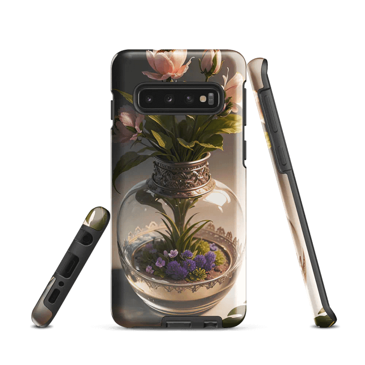 Elegant Floral Samsung Tough Case - Classic Vase Design product image (1)