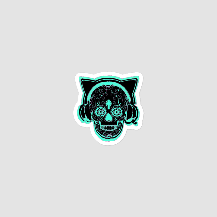 Sugar Skull stickers (turquoise) product image (3)