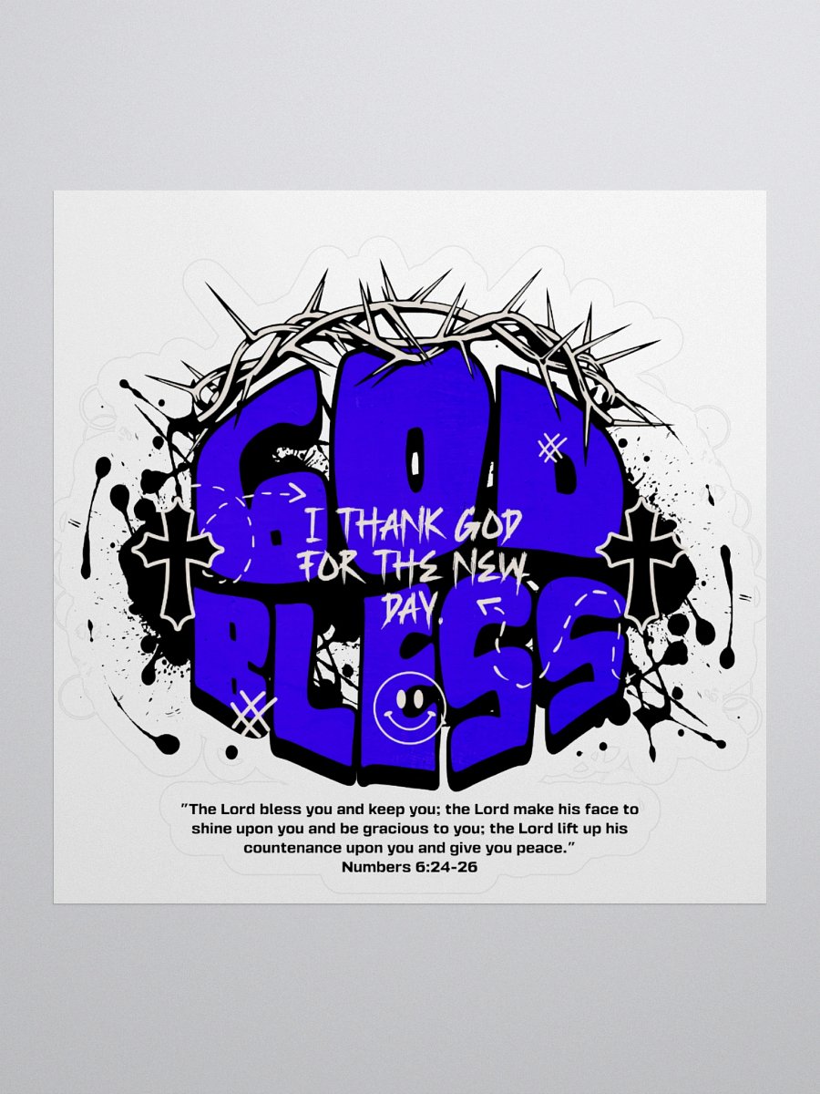 God Bless Kiss Cut Stickers product image (1)